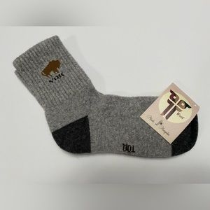 Yak wool blend thermal socks grey 34-36 Mongolia